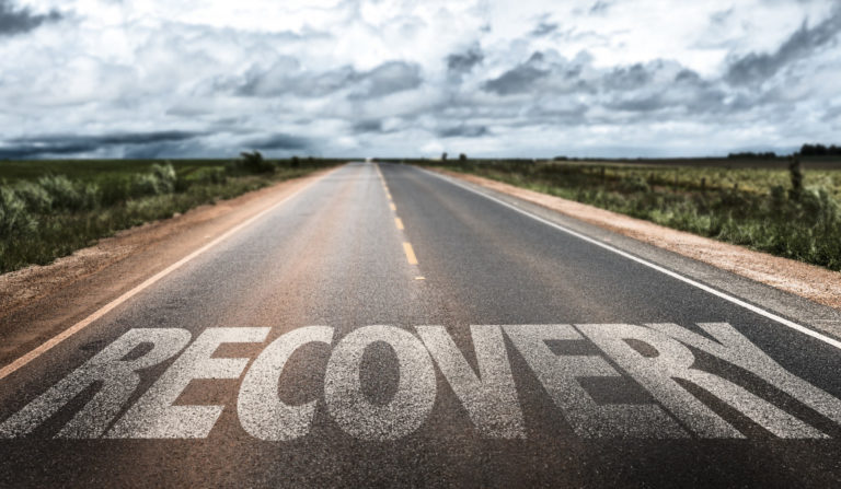 road to recovery concept